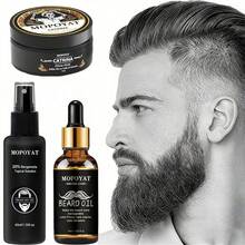 Beard & Mustache Care - Beard Cream + Beard Liquid + Beard Spray - View 5