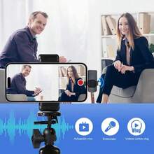 Microphone For Live Interviews 2 Pcs 3-In-1 Microphone Receiver - View 3