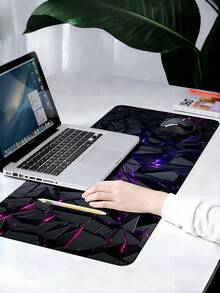 1pc Cyberpunk Large Keyboard & Mouse Pad | Waterproof, Non-Slip, Wear-Resistant Rubber Base | High-Definition 3D Print, Fade-Resistant | Suitable For Gaming, Desktop, Laptop, Desk Decor | E-Sports, Office, Student Tech Desktop Accessory | 4 Sizes Available (S/M/L/XL) - A - View 6