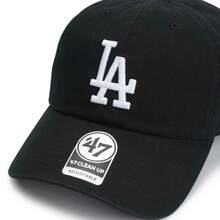 47 BRAND MLB '47 CLEAN UP LOS ANGELES DODGERS BLACK ユニセックスのベースボールキャップ - LAブラック - チェックする 5
