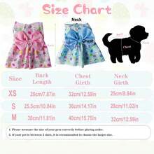 Sweet New Outfit For Your Pet, Soft Breathable Skin-Friendly Fabric, Spring/Summer New Princess Dress, Suitable For Cats And Dogs, Fashionable Cute Bowknot Decoration, Essential For Photos And Outings - Blue - View 2