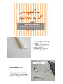 1pc Frameless Halloween Pumpkin Spice Quote Print Fall Kitchen Wall Art Aesthetic Apartment Living Room Bedroom Decor Back To School Funky Posters Dorm Essentials - Frameless - View 10