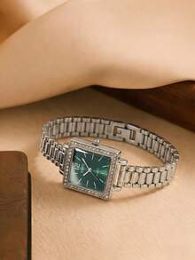 LIANDU Women's Watch New Style Rhinestone-Inlaid Case Mixed Dial Design Elegant Fashion Quartz Watch For Daily Wear Back To School Timekeeping Birthday Gift Also Ideal For Yourself Or Friends - Silver - View 4