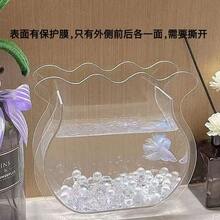 Nuevo adorno de acuario de acrílico transparente para peces de pelea tailandeses, jarrón creativo estilo INS con piedra de cristal de perla asimétrica, paisaje para acuario de peces dorados, pequeño para oficina y hogar, tanque dedicado para peces ornamentales - Ver 8