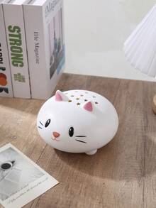A New White And Blue Cartoon Cat Mosquito Coil Holder | A Heat-Resistant Mosquito Coil Storage Box With Dust Collector For Home Bedroom And Living Room - Multicolor - View 6