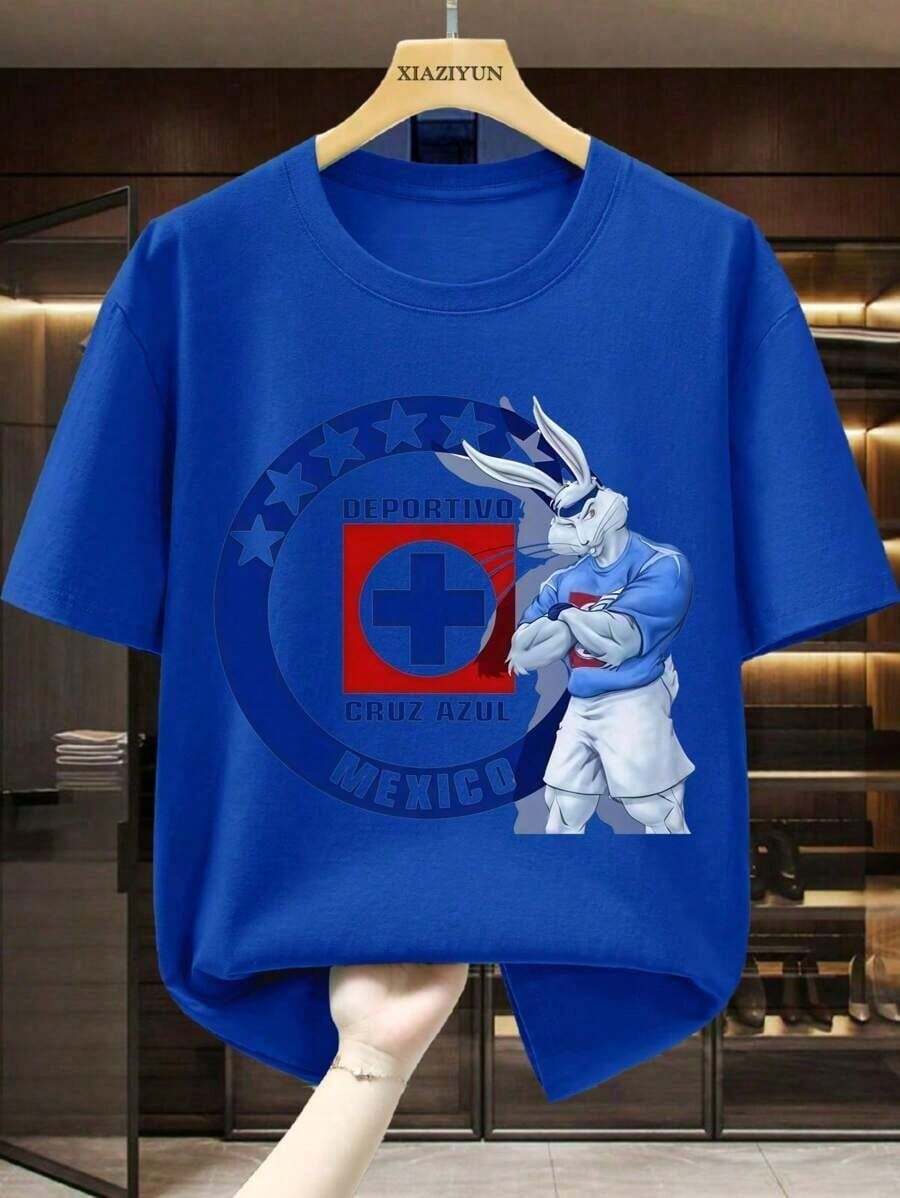 Suitable For Everyday Wear, It Pairs Well With Men's Jeans. Gifts For Men, Men's T-Shirts, Men's Tops, Men's Sweatshirts. Loose And Comfortable. Gift Idea - 藍色 - 查看 1