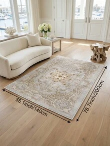 Hellfarbener Teppich im Boho-Stil für Wohnzimmer, große Größe, weich, geeignet für Küche, Esszimmer, Schlafzimmer, Innen-/Außenbereich, Büro, Lobby, rutschfeste Fußmatte, Flur, Arbeitszimmer, Feiertags-Dekoteppich - Verschiedenfarbig - Übersicht 12