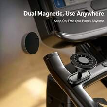 1 PC Strong Magnetic Base Stand For Gyms And Dance Studios: Allows You To Easily Monitor Your Movements And Make Better Adjustments. Also Suitable For Kitchens And Bathrooms. Wall-Mounted Phone Holder For Photography. - Black - View 3