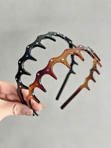 11pcs Women's New Fashion Wave Texture Narrow Hair Hoop, Beauty, Home, Hair Accessories - Multicolor - View 11