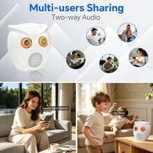WiFi Camera, Full HD Lens, Smart Home Security Camera, Two-Way Audio, Full Color Night Vision, Motion Detection, Cloud Storage/TF Card Storage, Home Monitoring, Pet Monitoring, Indoor Use - Multiple Specifications - View 8