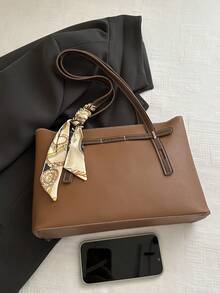 New Luxury High-End Pattern Versatile Women's Shoulder Bag Tote - Brown - View 7