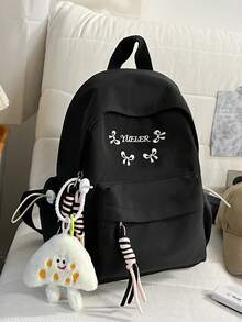 Ransel Bordir Pita Segar Gaya Jepang, Ransel Kecil Esensial Gaya Jalanan yang Manis. Kapasitas Besar, Dapat Memuat Ponsel, Lipstik, Kunci, Bedak, Earphone, Mudah Digunakan untuk Perjalanan Harian, Belanja Akhir Pekan, dan Kegiatan di Kampus. Tanpa Gantungan. - MultiWarna - View 10