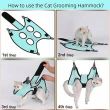 New Pet Cat Grooming Hammock Assistant, Universal Cat And Dog Hammock, Dog Nail Trimming Grooming Restraint Bag, Pet Supplies - Multicolor - View 3