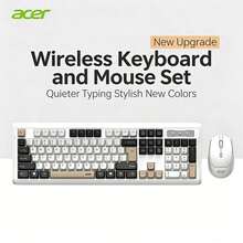 Acer Wireless Keyboard And Mouse Set. Easy To Use, Quiet Office Work, Membrane Keyboard, Good Typing Feel, Desktop Computer Dedicated Keyboard And Mouse. - View 15