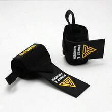 Single Wrist Wrap For Weightlifting, Elastic Compression Wrist Support With Thumb Loop For Gym, Crossfit & Powerlifting - Multicolor - View 9
