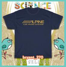 Alpine Car Audio Subwoofers Amps Men'S T-Shirts American Size Tee Shirt - 黑色 - 查看 6