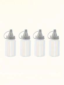 2pcs Mini Portable Squeeze Bottles With Lids, Leak-Proof Spice Containers, Kitchen Seasoning Dispenser Bottles, Suitable For Camping, Picnic, Outdoor, Travel, School, Office, Multi-Scenario Kitchen Storage, Condiment Storage Bottles - A - View 5