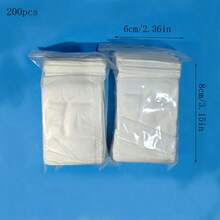 100/200/400pcs Non-Woven Fabric Bags, Multiple Sizes To Meet Different Needs, Drawstring Non-Woven Fabric Disposable Tea Bags, Medicine Bags, Herbal Decoction Bags, Coffee Filter Bags, Kitchen Accessories - White - View 26