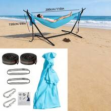 Hammock Ajaib, Kain Lembut dan Nyaman, Tersedia Berbagai Warna, Penggunaan Luar Ruangan, Sistem Gantung yang Dapat Diatur, Portabel dan Ringan - MultiWarna - View 15