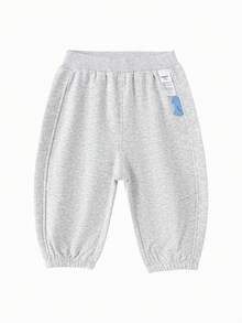Balabala Young Boy Casual Pants 2026 New Autumn Soft Cotton Elastic Waist Boys Girls Sports Joggers Comfortable Daily Wear - Light Gray - View 3