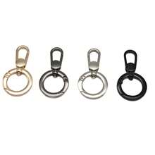 5pcs Double-Head Rotating Spring Buckle Set (With Spring-Loaded Round Ring Structure); 360° Rotatable, Suitable For DIY Crafts, Keychains, Car Key Fobs And Bag Strap Connectors, Durable Hardware Accessories, - Multicolor - View 6