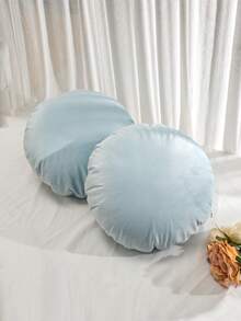 1 pièce 2 pièces Ensemble combiné Taie d'oreiller ronde de couleur unie Taie d'oreiller moderne minimaliste en velours Housse de coussin de siège de fenêtre ronde Douce et respectueuse de la peau Salon Chambre à coucher Canapé Taie d'oreiller décorative asymétrique Décoration quotidienne décontractée Jardin Cour Tissu Décoration Taie d'oreiller de lit Housse de coussin de tête Oreiller de voiture Toutes saisons Universel Sans insert Diamètre 45cm 50cm 30*50cm 45*45cm - 29# Huang - View 4