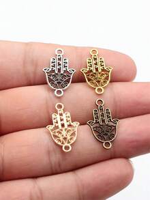 10pcs 15x24mm Hand Connector Charms For DIY Bracelet Making Necklace Making Jewelry Making Handmade Craft Findings - Hand Connector - View 1