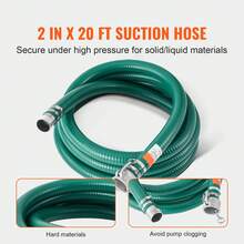 50.8 Mm X 6.1 M Suction Hose, Hose With Cam Connectors, Aluminum Fittings For Various Pumps For Wastewater Treatment, Water Transport, Green - 2.0inch 20ft - 查看 2