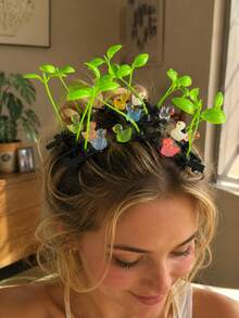 20/10/5 Stück Bienen-Grünsprossen-Haarspangen, Gras-Haarspangen, süße Haarspangen für abgebrochene Haare, lustige kleine Gras-Antennen-Haaraccessoires, Kopfschmuck für beste Freundin Party und Rollenspiel, grüne Pflanzen-Haarspangen für Schule und Zuhause, Haarspangen mit Krallen, Haaraccessoires für Frauen. - Verschiedenfarbig - Übersicht 11