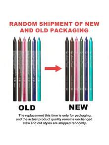 Waterproof Eyeliner Pencil, 6pcs  Smudge Proof Shimmer Eyeliner Kit Y2K Makeup Beauty Cosmetics - Multicolor - View 2