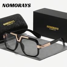 NOMORAYS 1對中性優雅迷人全框平光眼鏡 文藝風方框平光眼鏡 - 彩色 - 查看 6