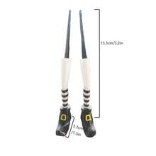 2 buah Dekorasi Pot Tanaman Kaki Penyihir, Pagar Gaya Gotik Cetak 3D, Bahan PLA Tahan Lama, Cocok untuk Tanaman, Taman, dan Halaman Rumput - A - View 5