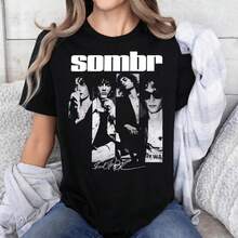 Sombr World Retro Shirt Men's And Women's Graphic Tee - Black - View 1