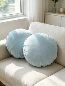 1 pièce 2 pièces Ensemble combiné Taie d'oreiller ronde de couleur unie Taie d'oreiller moderne minimaliste en velours Housse de coussin de siège de fenêtre ronde Douce et respectueuse de la peau Salon Chambre à coucher Canapé Taie d'oreiller décorative asymétrique Décoration quotidienne décontractée Jardin Cour Tissu Décoration Taie d'oreiller de lit Housse de coussin de tête Oreiller de voiture Toutes saisons Universel Sans insert Diamètre 45cm 50cm 30*50cm 45*45cm - 29# Huang - View 14