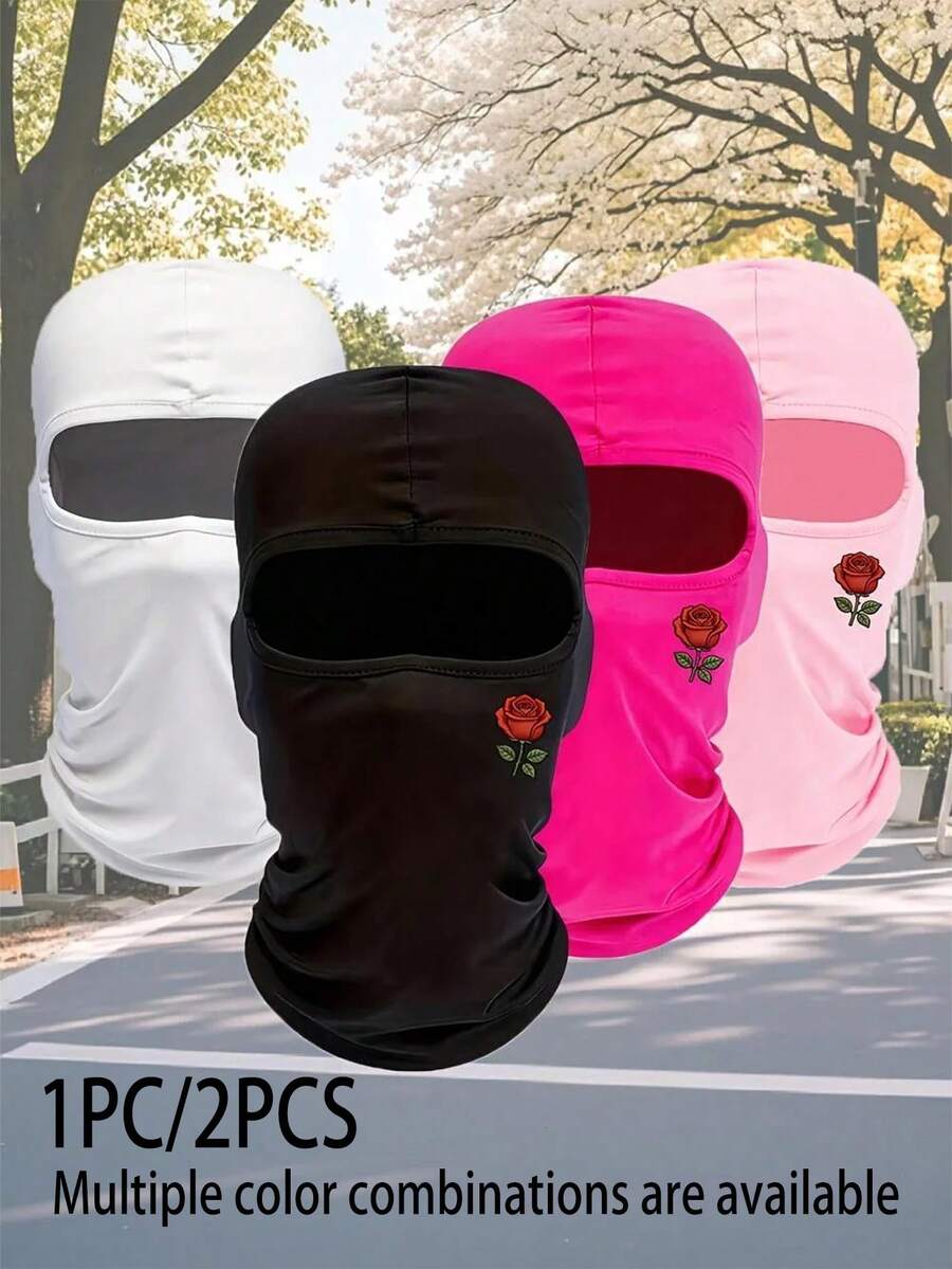 Unisex Breathable Sports Face Mask, Fashion Print Balaclava Hat, Perfect For Cycling, Outdoor, Fishing - Multicolor - View 1
