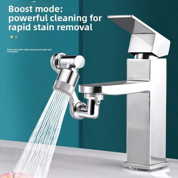 Mechanical Arm Universal Faucet Extender 1pc, Rotatable Water Outlet Aerator For Washbasin, Anti-Splash Swivel Joint Connector