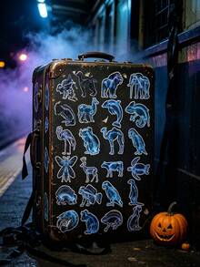 56pcs/Set Halloween Aesthetic Sticker Art, Suitable For Phone Case, Notebook, Laptop, Water Bottle, Scrapbook Diary, Etc. Unique Decorative Sticker Pack. - A - View 9