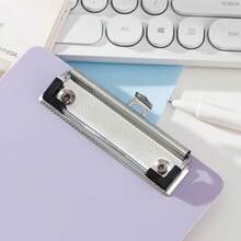 1pc A5 Clipboard Writing Board, Note-Taking Clip, A5 Writing Board Clip, Meeting Minutes Folder, Folder Book Board, Low-Profile Clip, Suitable For Classroom, Office, Restaurant Clipboard [Blue, Pink, Green, Purple] - Clamp - View 5