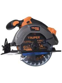 Truper Pro SICI-20AS Sierra circular 6-1 2" 20V solo herramienta sin accesorios - naranja - Ver 11
