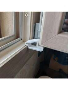 1/5pcs Door And Window Stopper, Durable Anti-Collision Buffer Strip And Rail Lock Set, Suitable For Balcony Partition, Ventilation And Privacy Protection, Easy Installation, Fit For Patio Door, Bedroom Essential, Home Gift - Multicolor - View 3