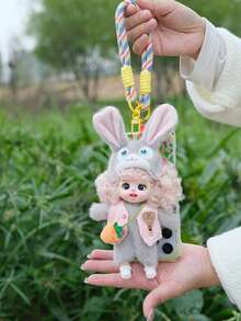 Lolita Fen Fox & Rabbit Cute Animal Series - Movable BJD Figure (Non-Plush Filled), Posable Figure, Cute Design, Suitable For Desk Decor And Backpack Charm - Multicolor - View 4