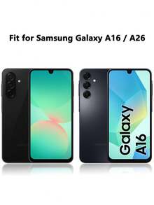 2片透明鋼化玻璃螢幕保護貼，適用於 Galaxy A17/A16 5G/A26 5G | 9H 硬度防刮高清透明膜 | 相容 A37/A57/A56/A55/A54/A53/A52 | 生日節日禮物 - 無色 - 查看 3