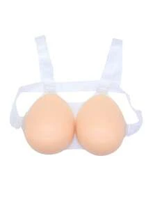 WANTES Invisible Silicone Breast Pads, Non-Adhesive, Teardrop-Shaped Inner Pads, Optional Strapless Or Strapped Style, Light Support, Comfortable All Day - Beige - View 8