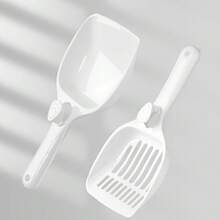 Set 2 Sekop Kotoran Kucing, Sekop Kotoran Kucing Praktis, Desain Sekop Dalam Memudahkan Penyaringan Kotoran Kucing - View 8