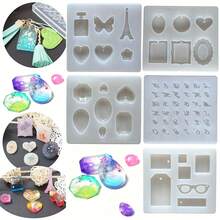 1pc DIY Silicone Mold, Suitable For Resin Crafts - Cat Paw And Bear Paw Prints, Heart And Star, Gemstone, Perfect For Making DIY Jewelry - White - View 3
