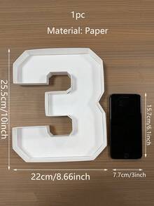 1 个 0-9 数字形状托盘，摄影道具，DIY 食品托盘，装饰纸板数字盒，适用于老年人生日、水果、饼干、甜点盘、蛋糕展示、毕业典礼、1 岁生日、家庭聚会、新娘送礼会，手工制作 - 彩色 - 查看 20