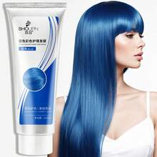 SUMIFANG Masker Pewarna Rambut Koreksi Warna Profesional, Hasil Alami, Tidak Merusak. Mengandung Minyak Alpukat, Bebas Silikon. Tersedia Berbagai Warna. Cocok Sebagai Hadiah untuk Teman, Sempurna untuk Liburan dan Pesta. 210ml - MultiWarna - View 15