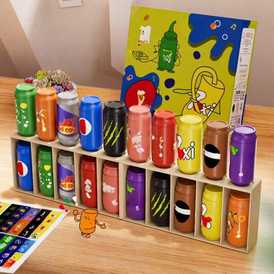 Memory Bottle Matching Board Game, Color Matching Interactive Guessing Game, Family Party Educational Toy, Family Party Matching Game/Memory Training Toy, Birthday Gift-Holiday Gift-Gift-Perfect Gift - Multicolor - View 1