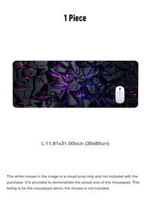 1pc Cyberpunk Large Keyboard & Mouse Pad | Waterproof, Non-Slip, Wear-Resistant Rubber Base | High-Definition 3D Print, Fade-Resistant | Suitable For Gaming, Desktop, Laptop, Desk Decor | E-Sports, Office, Student Tech Desktop Accessory | 4 Sizes Available (S/M/L/XL) - A - View 10
