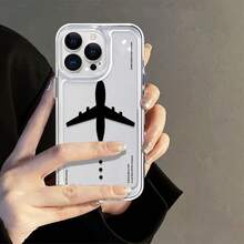 Phone Case: An Airplane-Patterned Space-Themed Drop-Proof Phone Case, Suitable For Apple  17 16 15 14 13 12 11 XS XR X 8 7 Mini Plus Pro Max SE Series.It Provides Full Protection, Full Coverage, And A Precise Fit.This Creatively Designed Case - 無色 - 查看 3